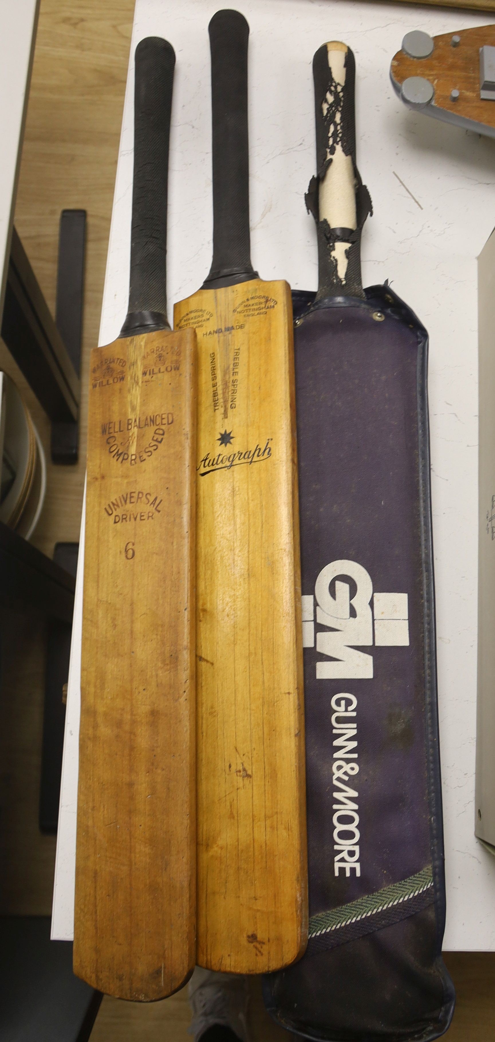 Three cricket bats